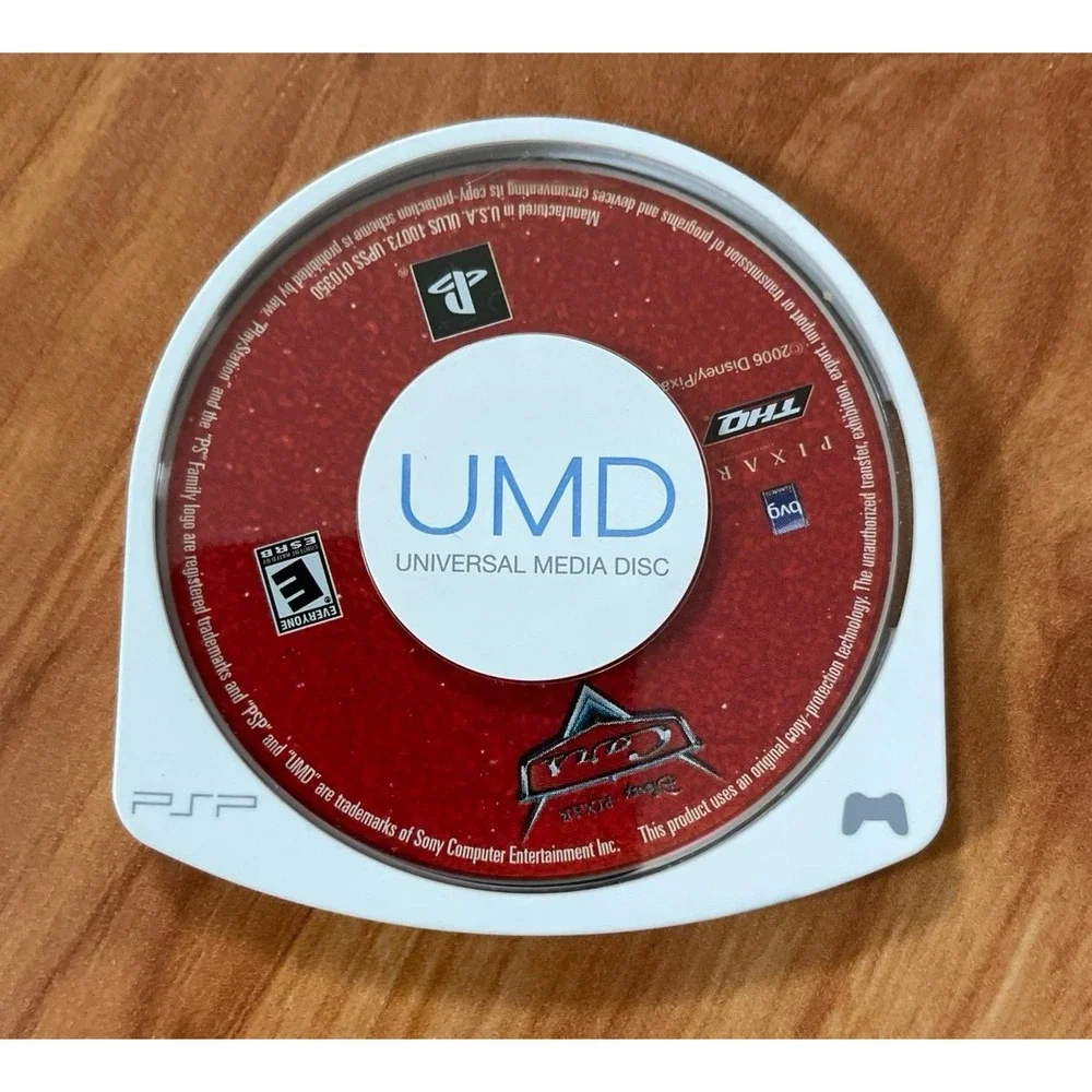 Disney/Pixar Cars video game for the Sony‎ PlayStation Portable (PSP).